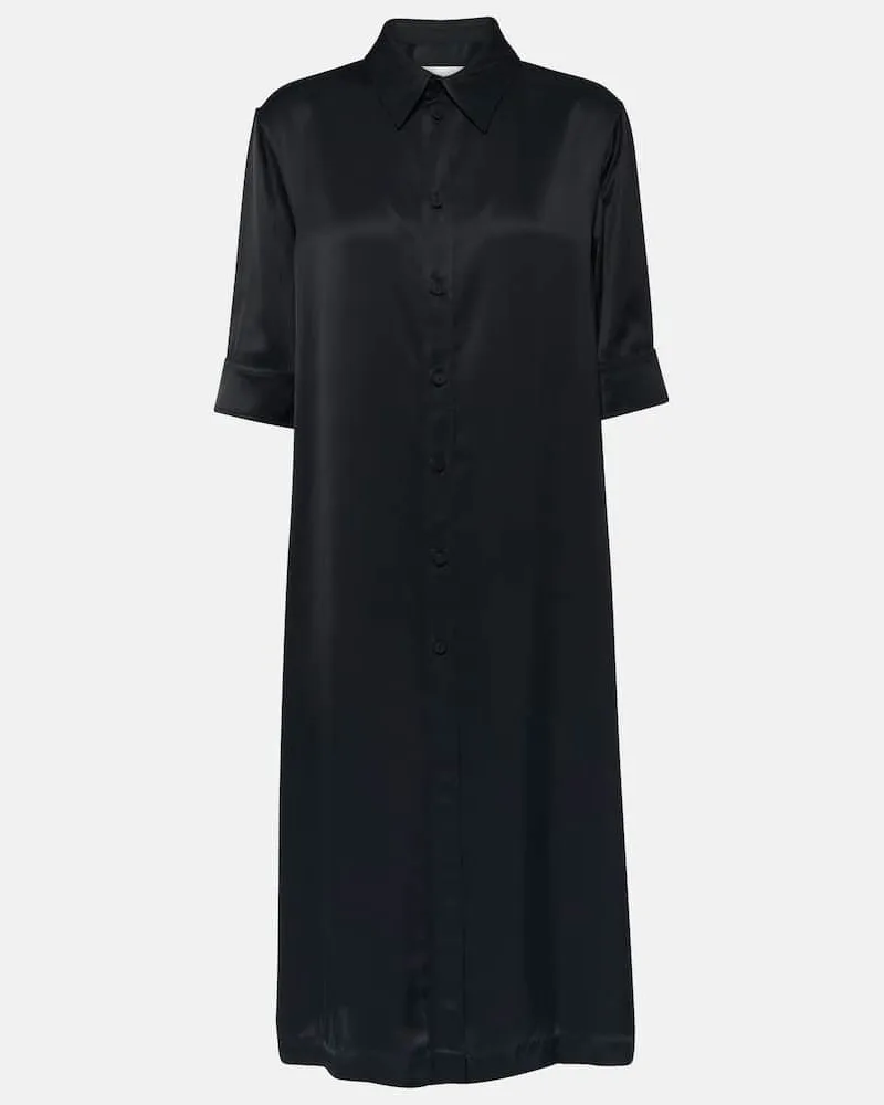 Jil Sander Hemdblusenkleid Blau