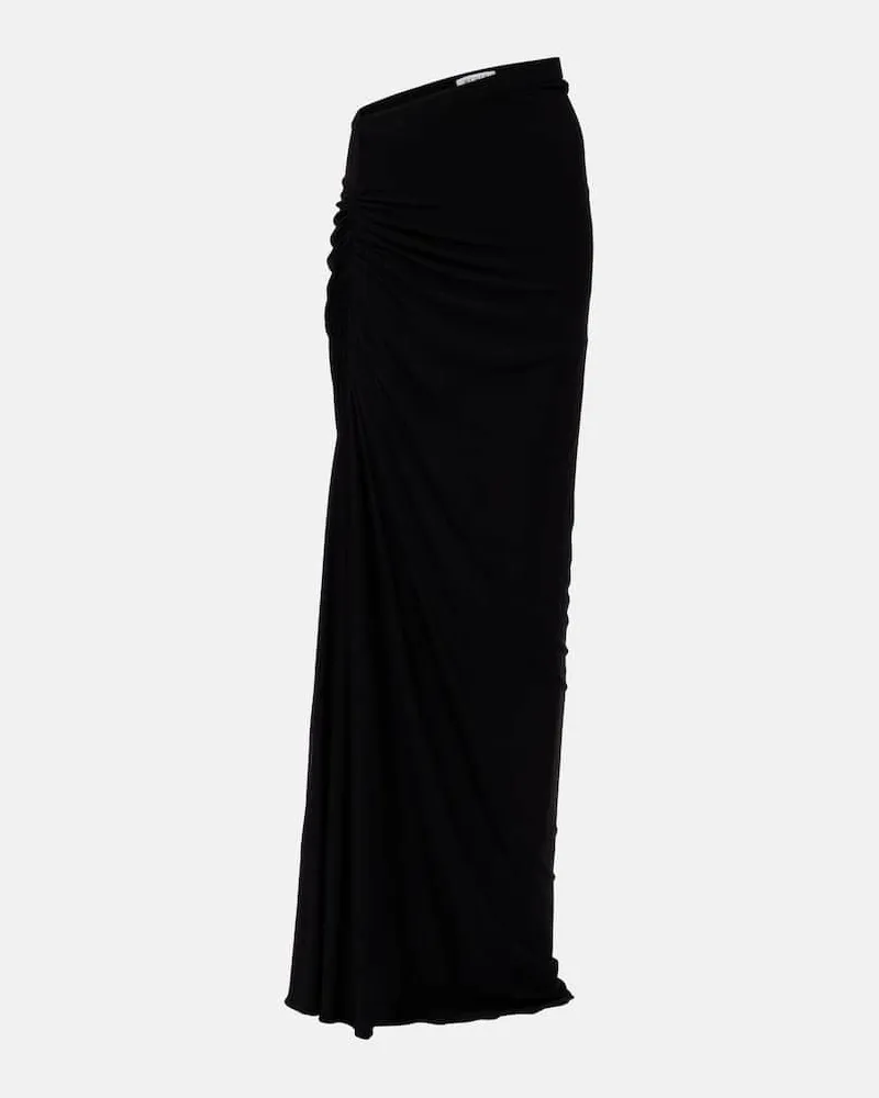 Alaïa Alaïa Maxirock aus Jersey Schwarz