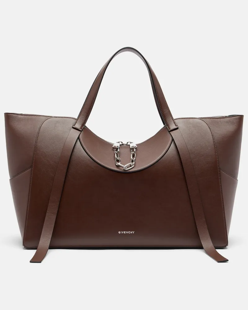 Givenchy Tote Bag The Snatch Large aus Leder Braun