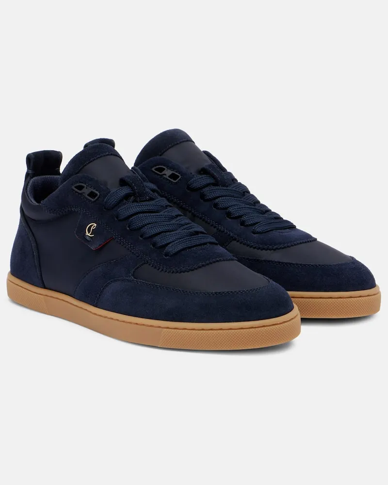Christian Louboutin Sneakers Tutti Rui aus Veloursleder Blau
