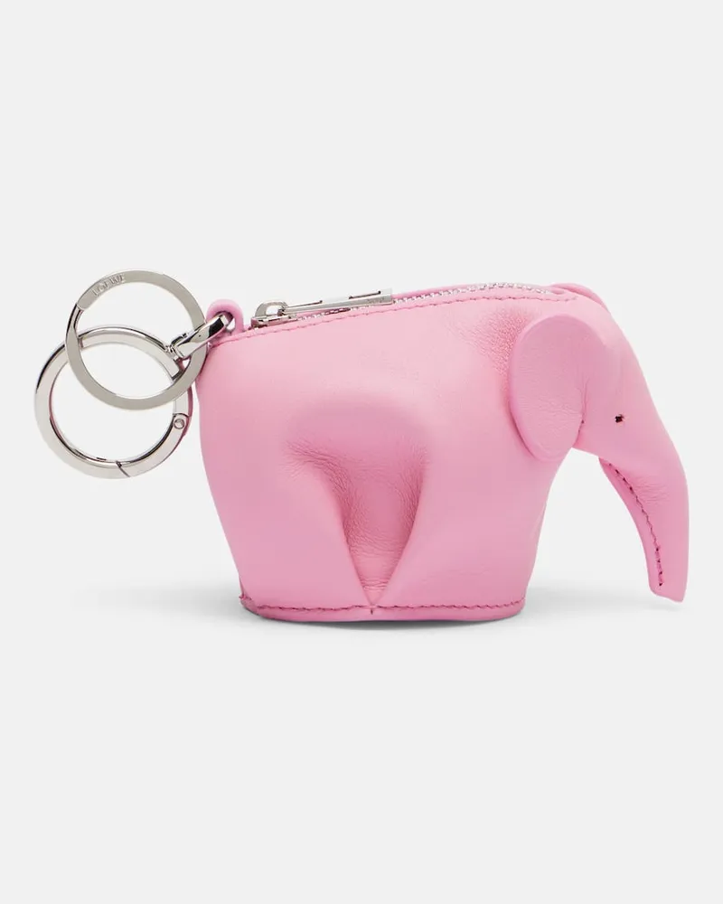 Loewe Taschenanhänger aus Leder Pink