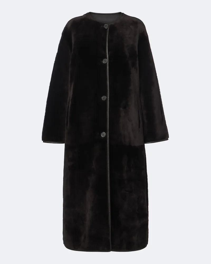 Arma Wendbarer Mantel Rilana aus Shearling Braun