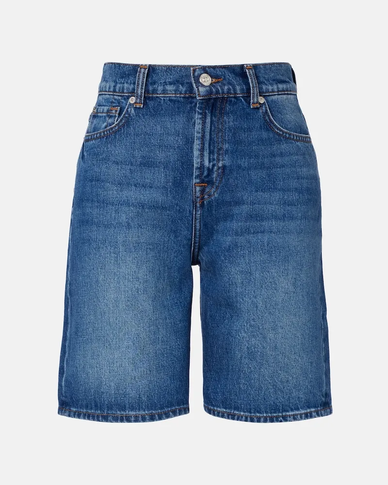 7 for all mankind Bermuda-Shorts Lola aus Denim Blau