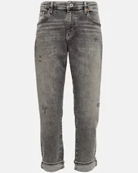 Adriano Goldschmied Mid-Rise Slim Jeans Ex-Boyfriend Grau