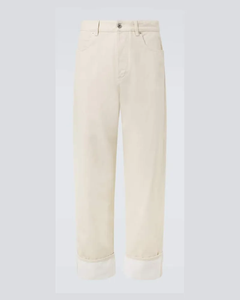 Bottega Veneta Wide-Leg Jeans Weiß