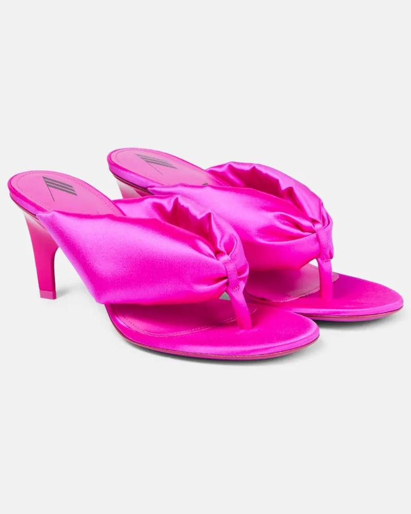 ATTICO Sandalen Rem aus Satin Rosa