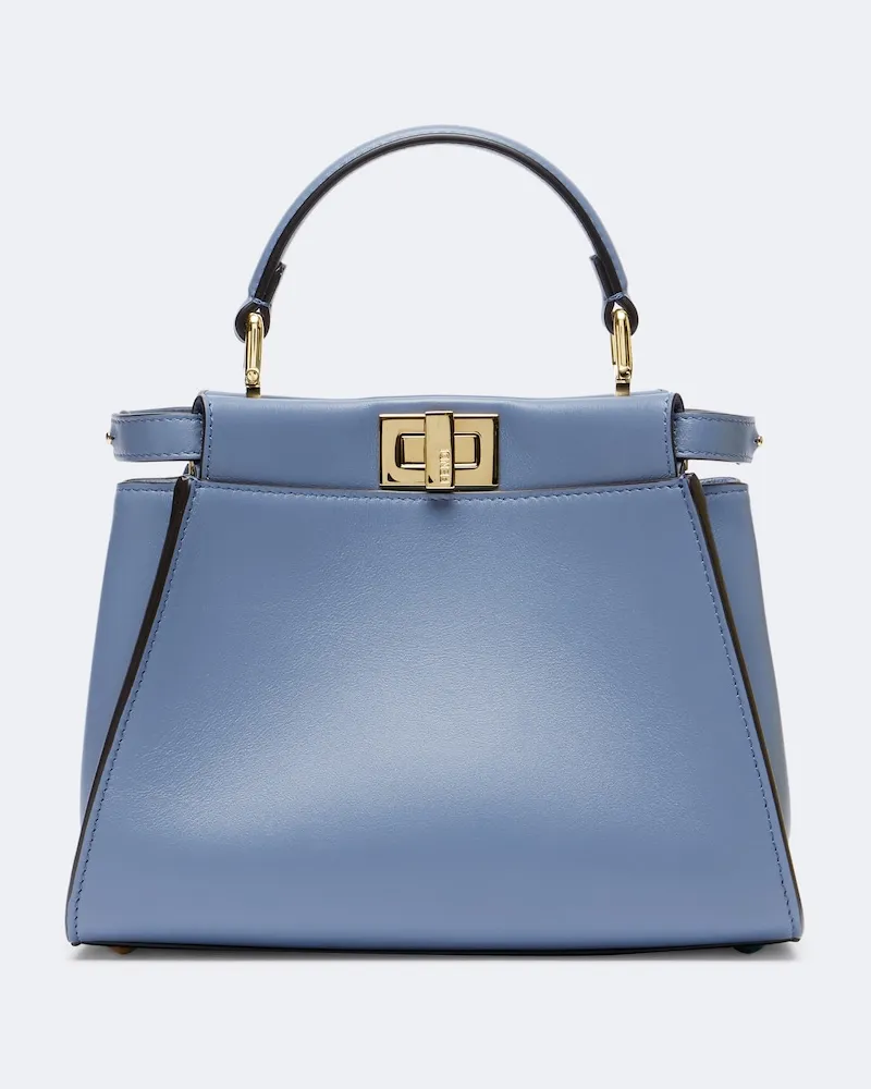 Fendi Henkeltasche Peekaboo® Mini aus Leder Blau