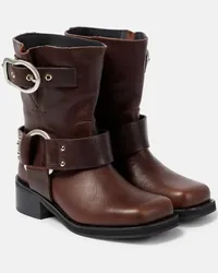 Dorothee Schumacher Stiefel Strong Femininity aus Leder Braun