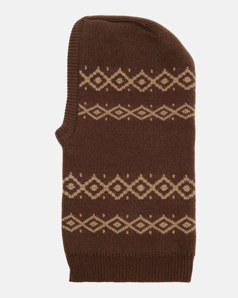 Magda Butrym Kapuze aus Wolle Braun