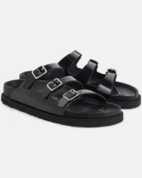 Birkenstock Sandalen Florida aus Leder Schwarz