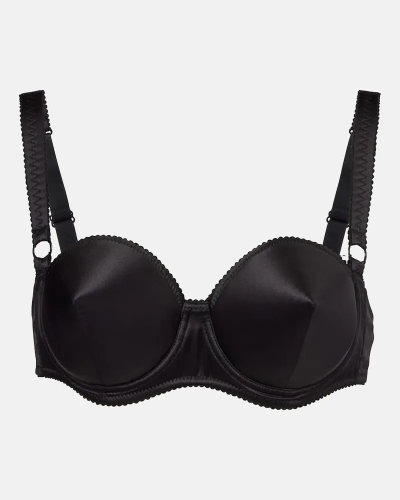 Dolce & Gabbana Bralette aus Satin Schwarz