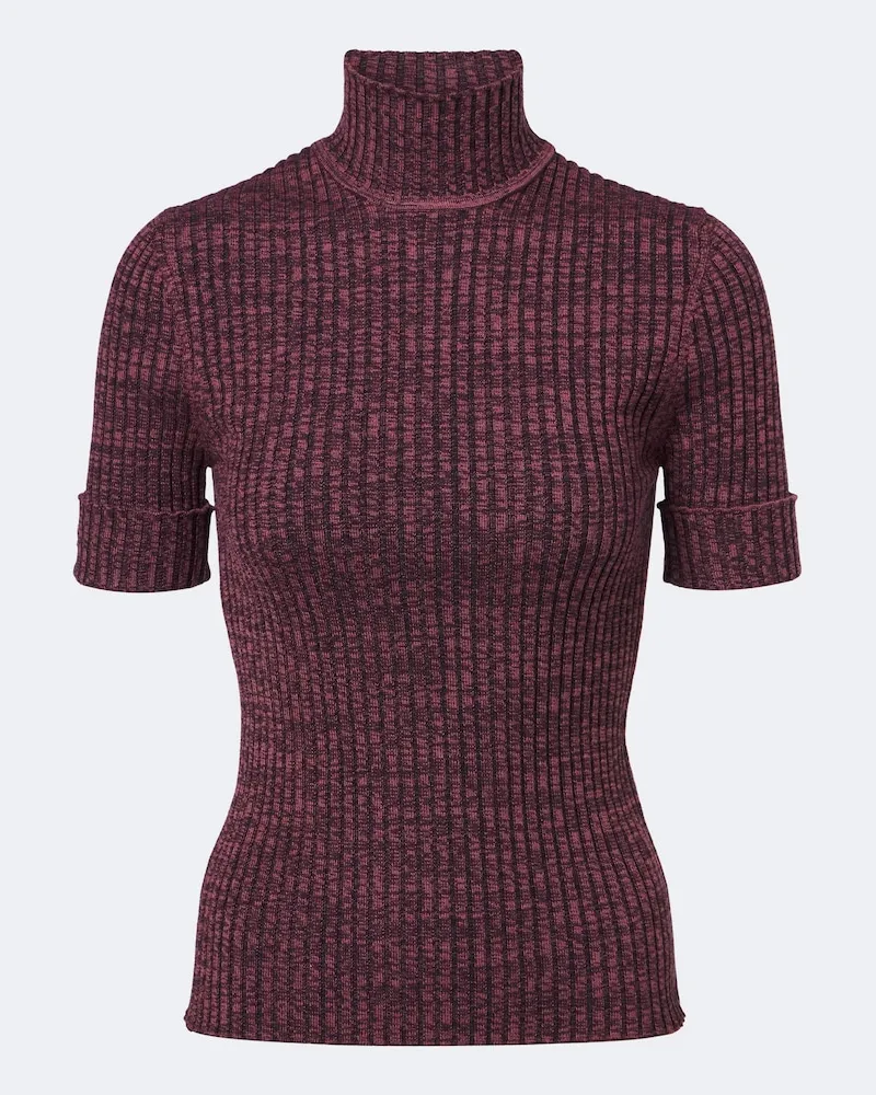 Paco Rabanne Pullover aus einem Woll- und Seidengemisch Violett