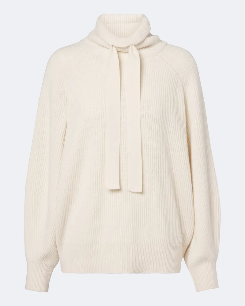 Brunello Cucinelli Rollkragenpullover aus Kaschmir Weiß
