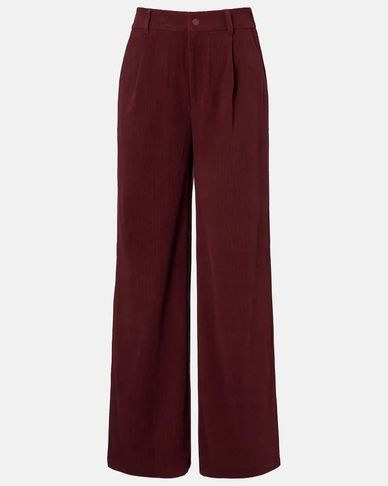 Varley Weite Hose Floris aus Cord Braun