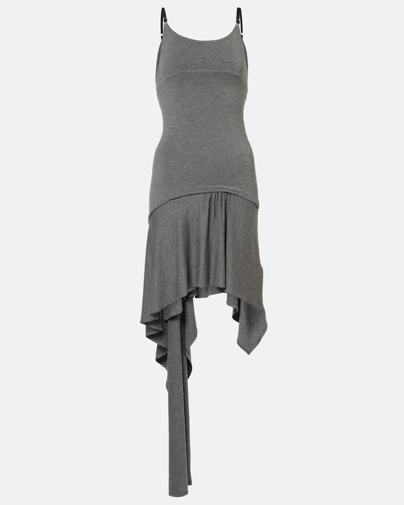 ATTICO Minikleid aus Jersey Grau