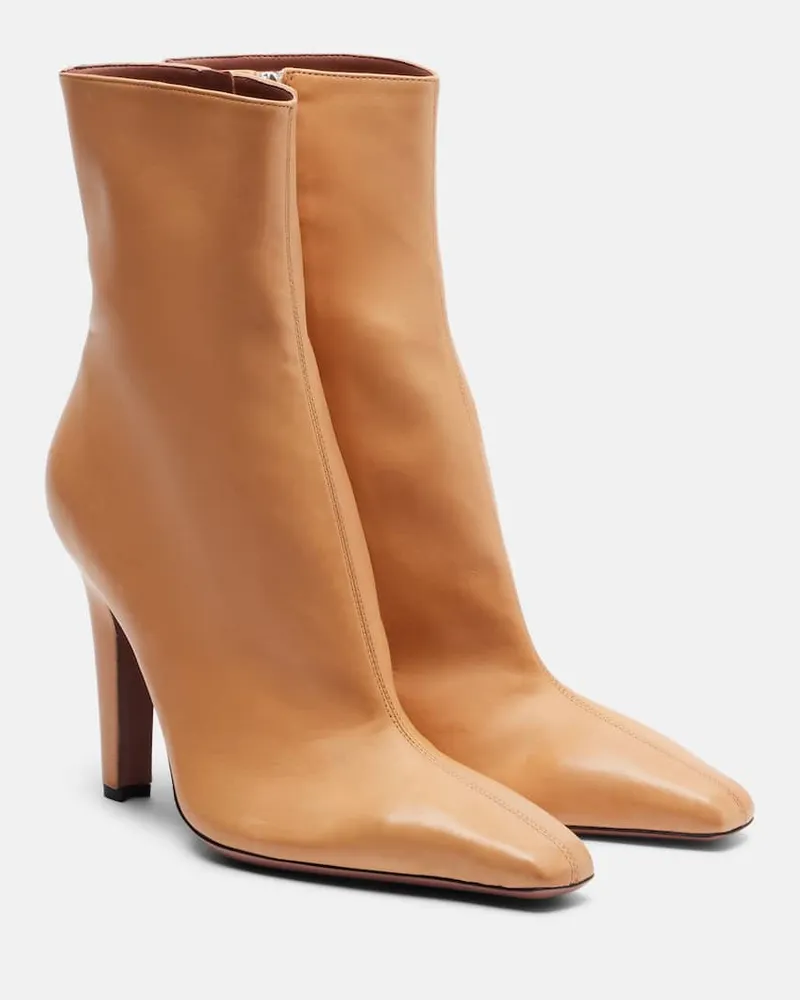 Paris Texas Ankle Boots Belle aus Leder Braun