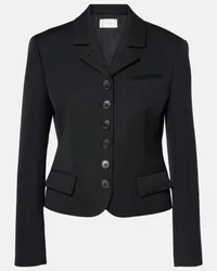 The Row Jacke Fletcher aus Wolle Schwarz