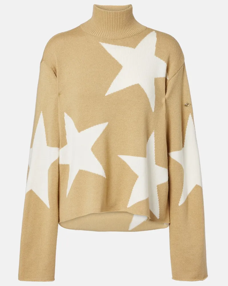 GOLDBERGH Rollkragenpullover aus einem Wollgemisch Beige