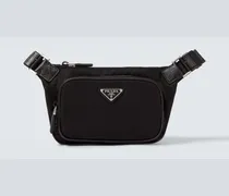Gürteltasche aus Re-Nylon mit Leder