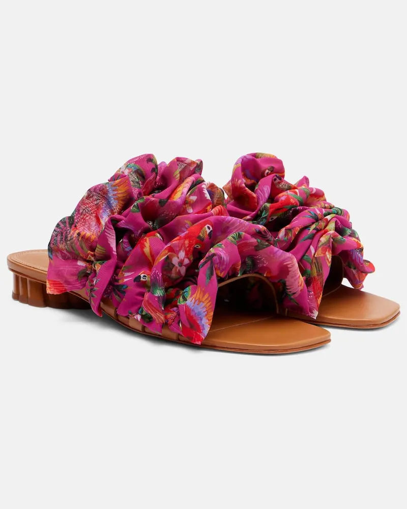 FARM Rio Bedruckte Sandalen Pink
