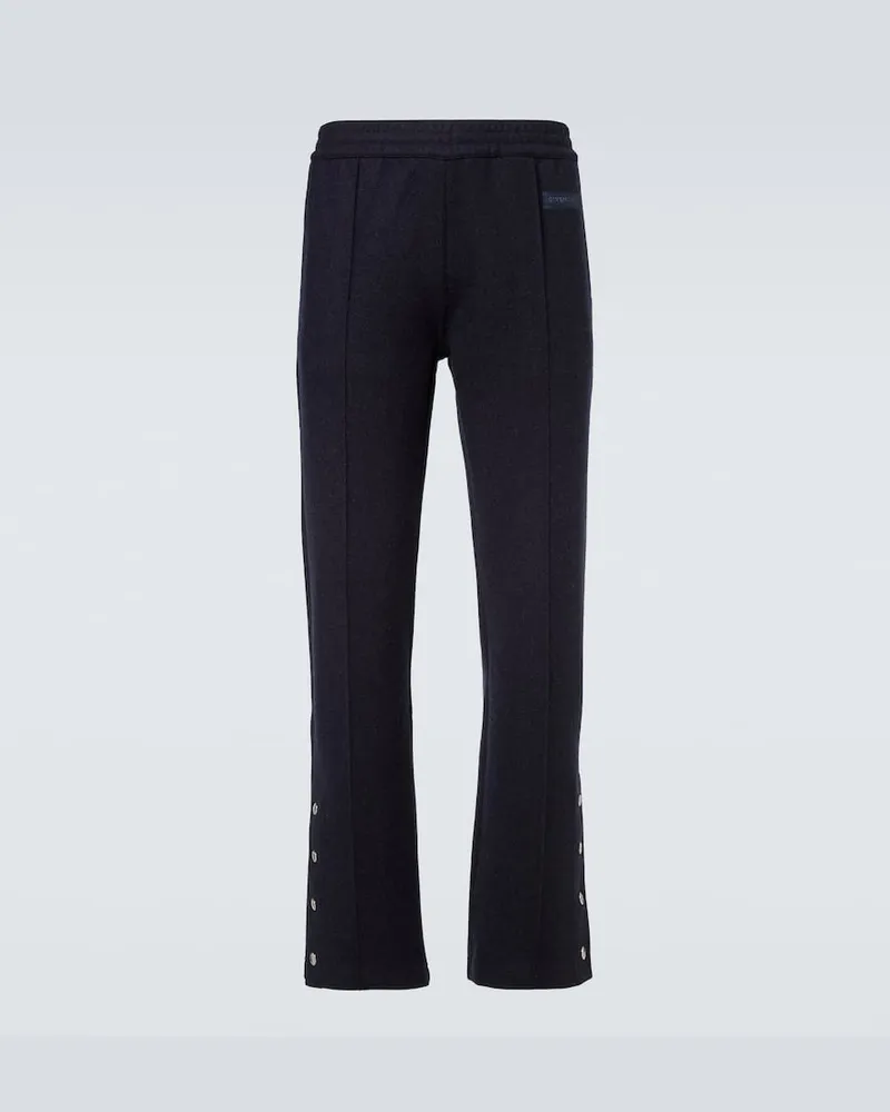 Givenchy Hose aus einem Wollgemisch Blau