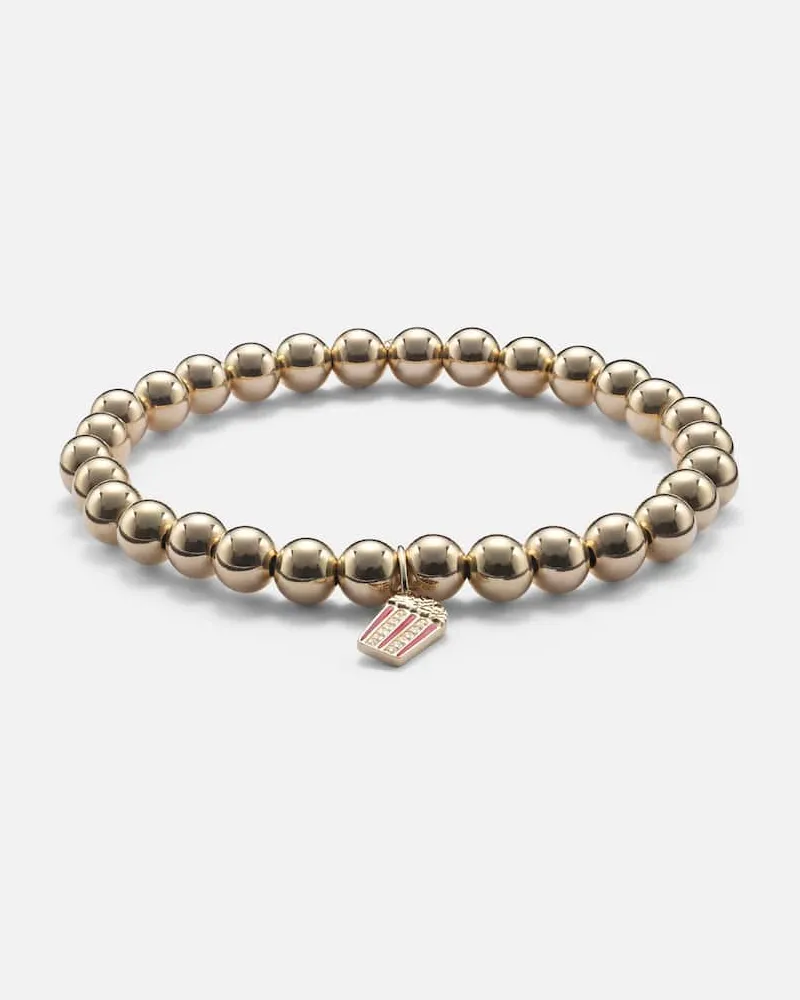 Sydney Evan Armband aus 14kt Gelbgold mit Emaille und Diamanten Gold