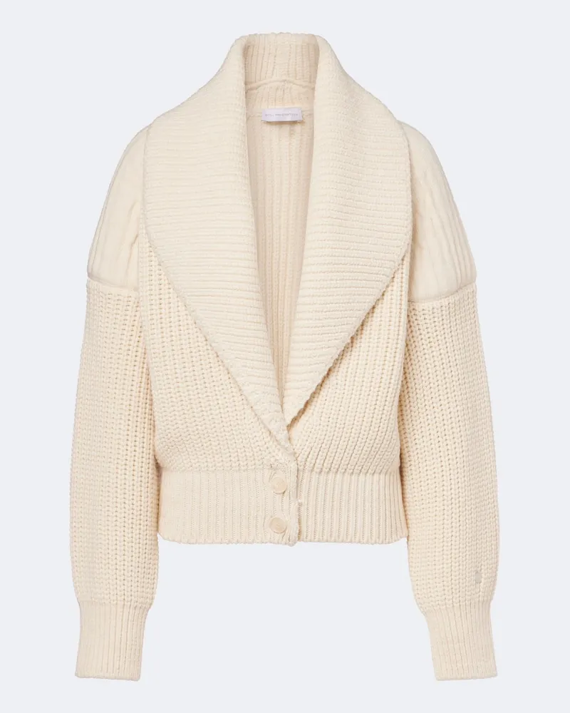 Stella McCartney Cardigan aus einem Wollgemisch Weiß