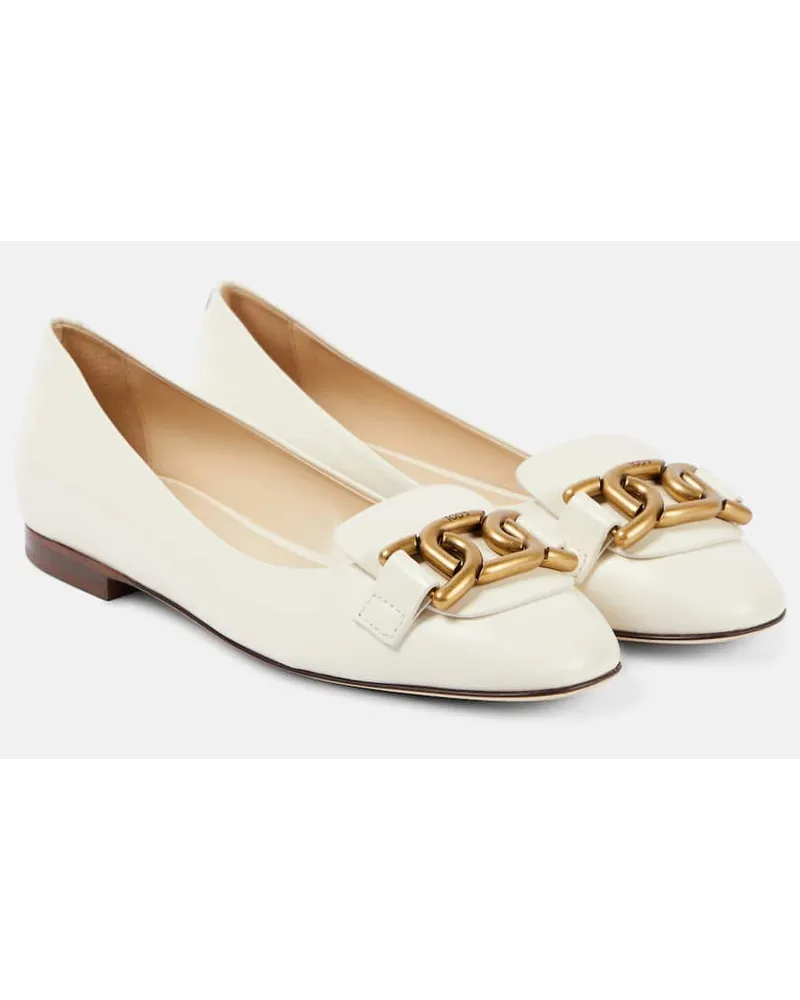 TOD'S Ballerinas Kate aus Leder Weiss