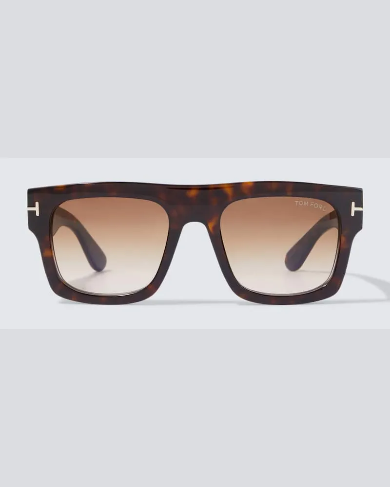 Tom Ford Eckige Sonnenbrille Fausto Braun