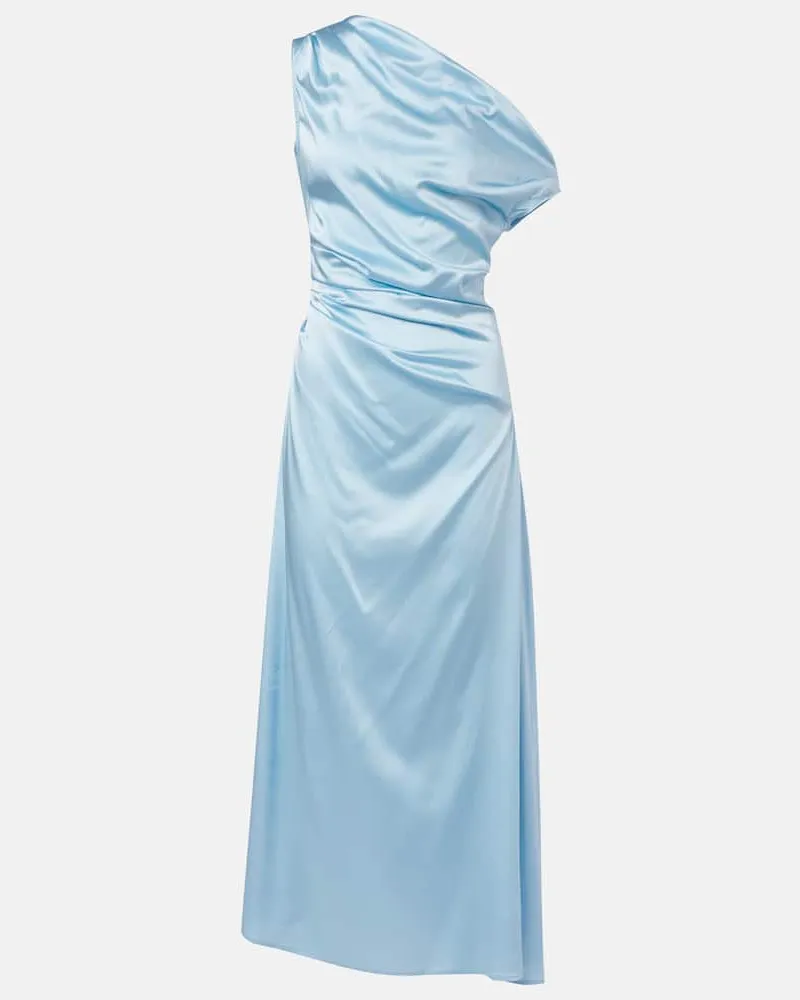 STAUD Cocktailkleid Phare aus Satin Blau