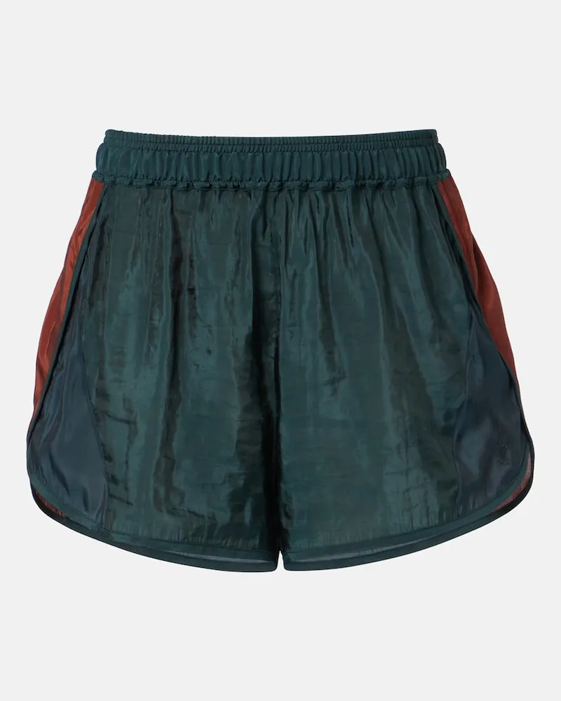 Saint Laurent Shorts aus Taft Grün