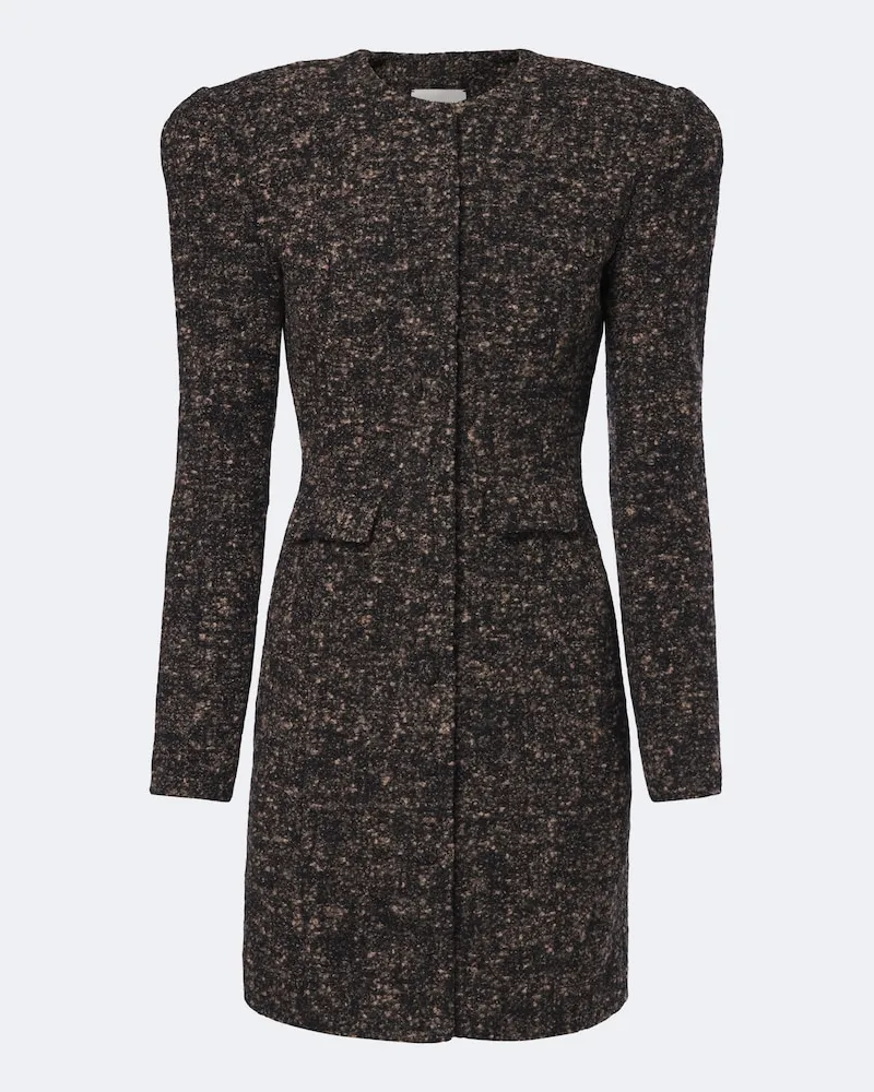 Magda Butrym Minikleid aus Bouclé Braun