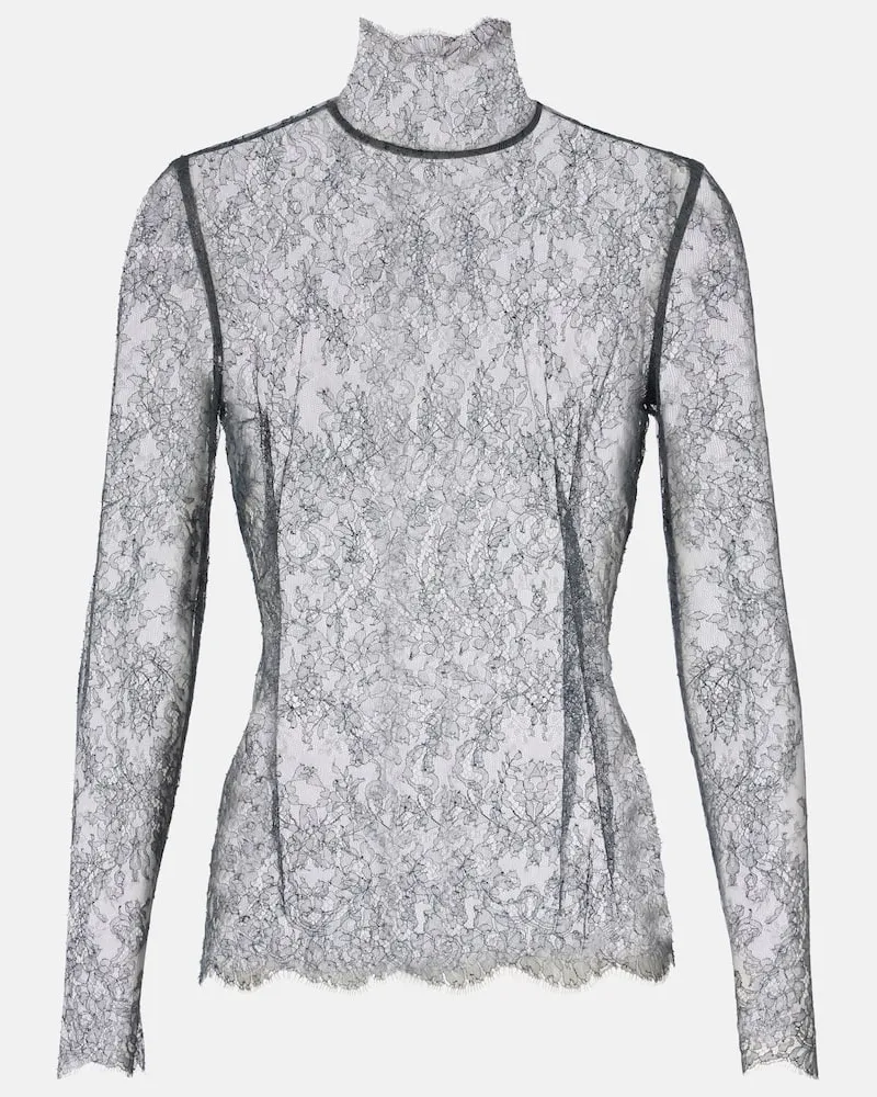 Dolce & Gabbana Top aus Spitze Schwarz