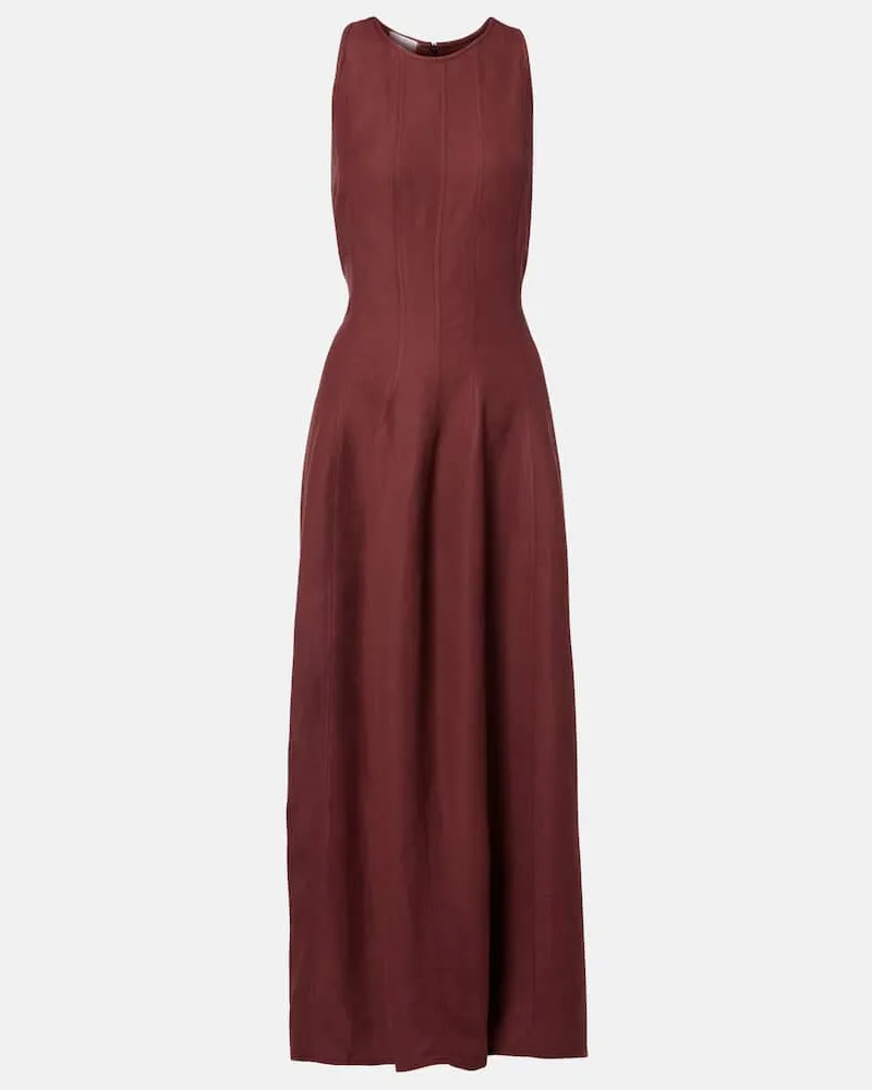 Brunello Cucinelli Midikleid Burgund