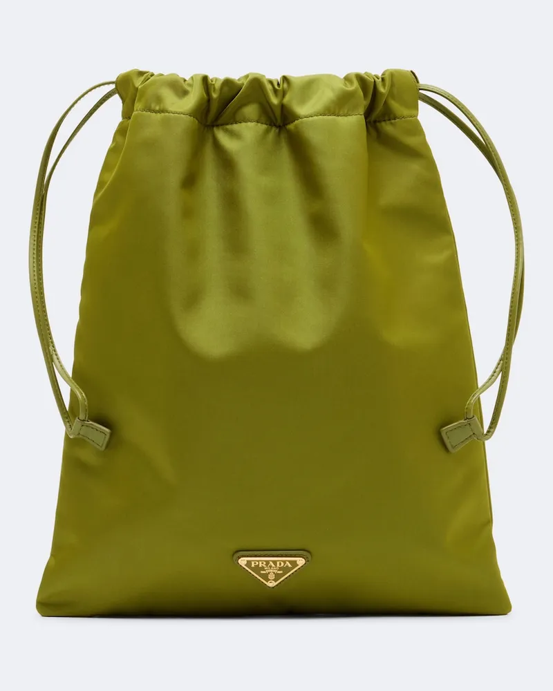 Prada Pouch Wish aus Re-Nylon Grün