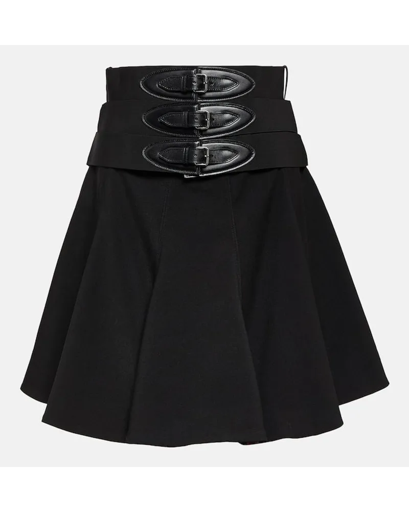 Alaïa Alaia Minirock aus Wolle Schwarz