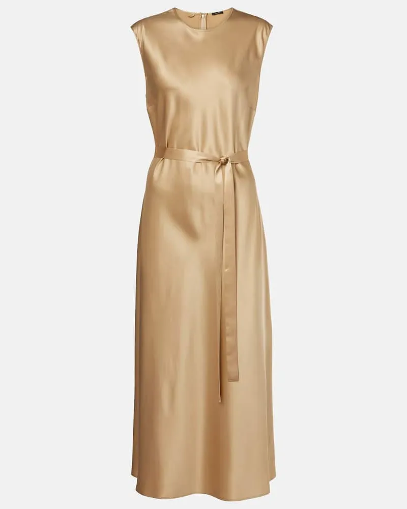 Joseph Midikleid Garnier aus Seidensatin Nude