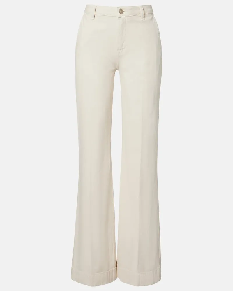 7 for all mankind High-Rise Jeans Modern Dojo Weiß