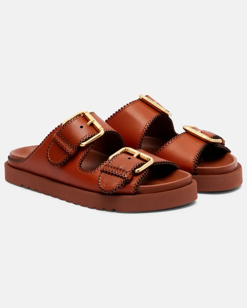 Zimmermann Sandalen Goldie aus Leder Braun