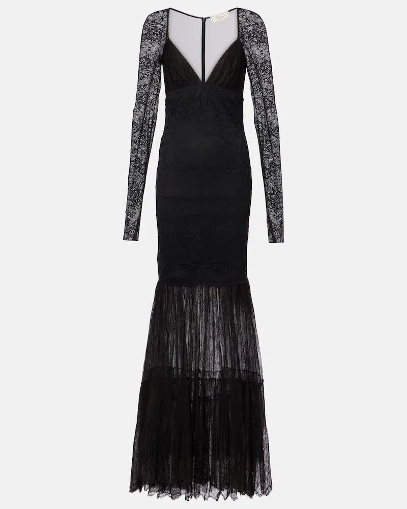 Blumarine Robe aus Spitze Schwarz
