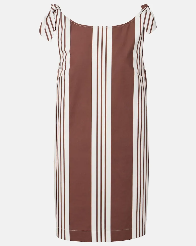 Posse Minikleid Rosie aus Baumwolle Braun