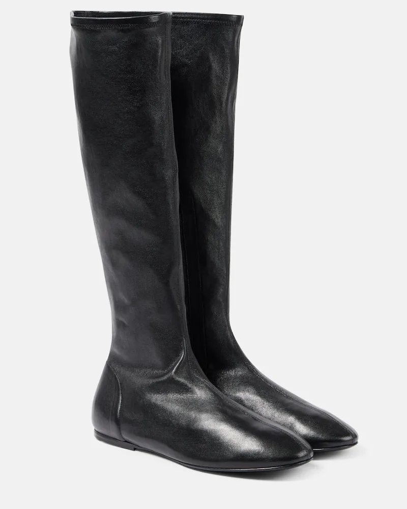 Co Stiefel aus Leder Schwarz