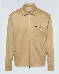 Moncler Blouson aus Baumwolle Braun