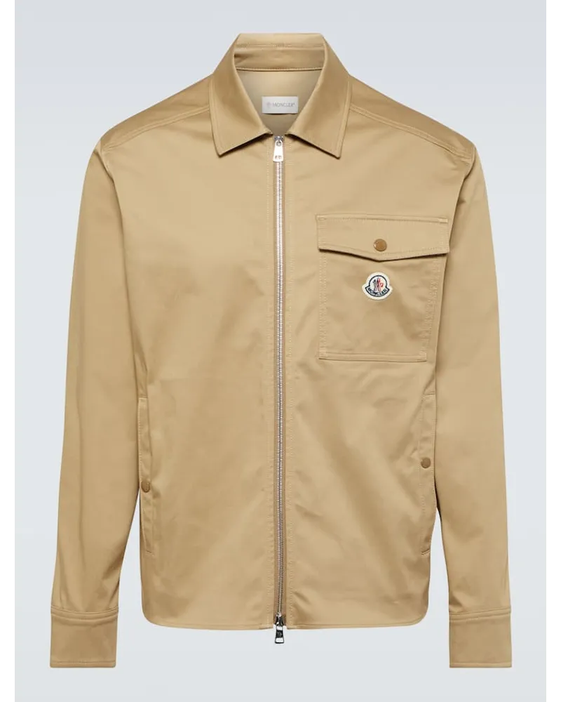 Moncler Blouson aus Baumwolle Braun