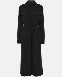 Proenza Schouler Midikleid Vanessa aus Crepe Schwarz