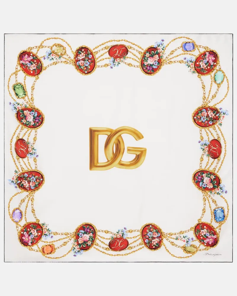 Dolce & Gabbana Tuch DG aus Seide Multicolor