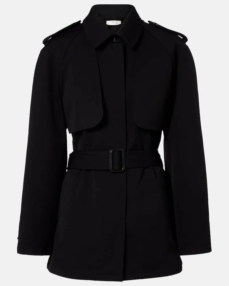 The Row Jacke Usuaia aus Schurwolle Schwarz