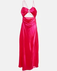 The Sei Maxikleid aus Seidensatin Pink