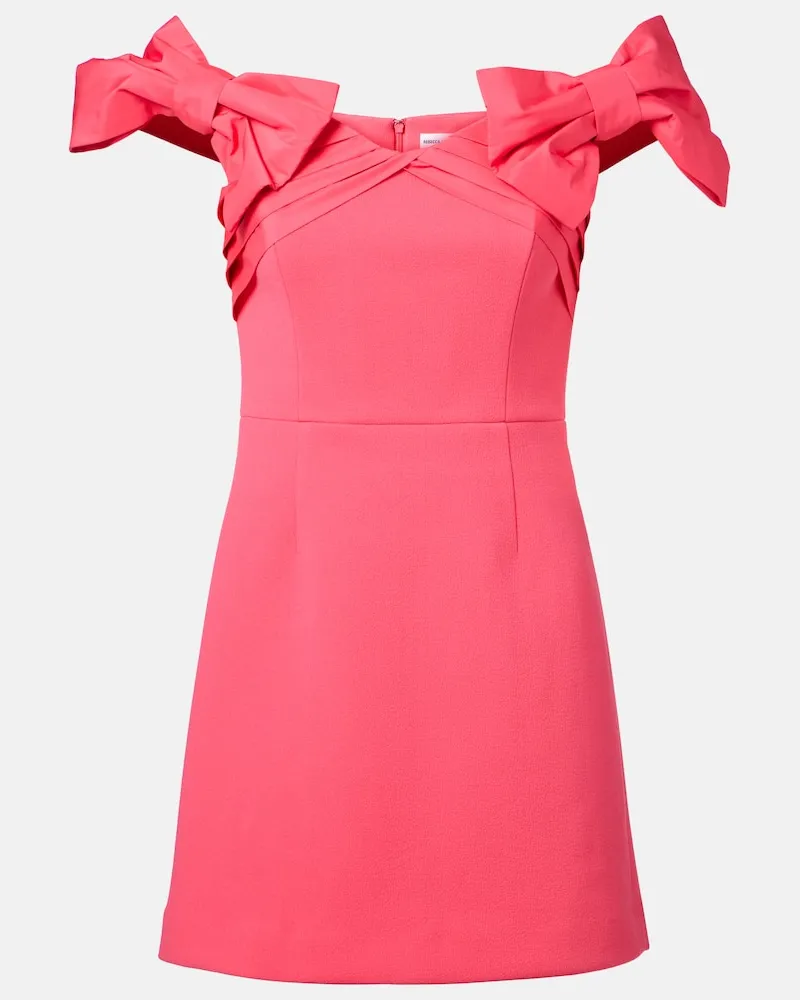 Rebecca Vallance Minikleid aus Crêpe Pink