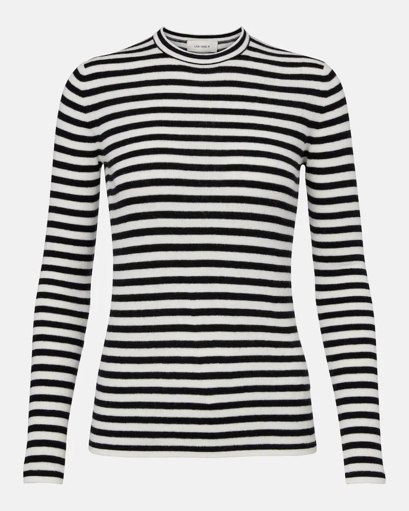 Lisa Yang Top Vivian aus Baumwolle und Kaschmir Multicolor
